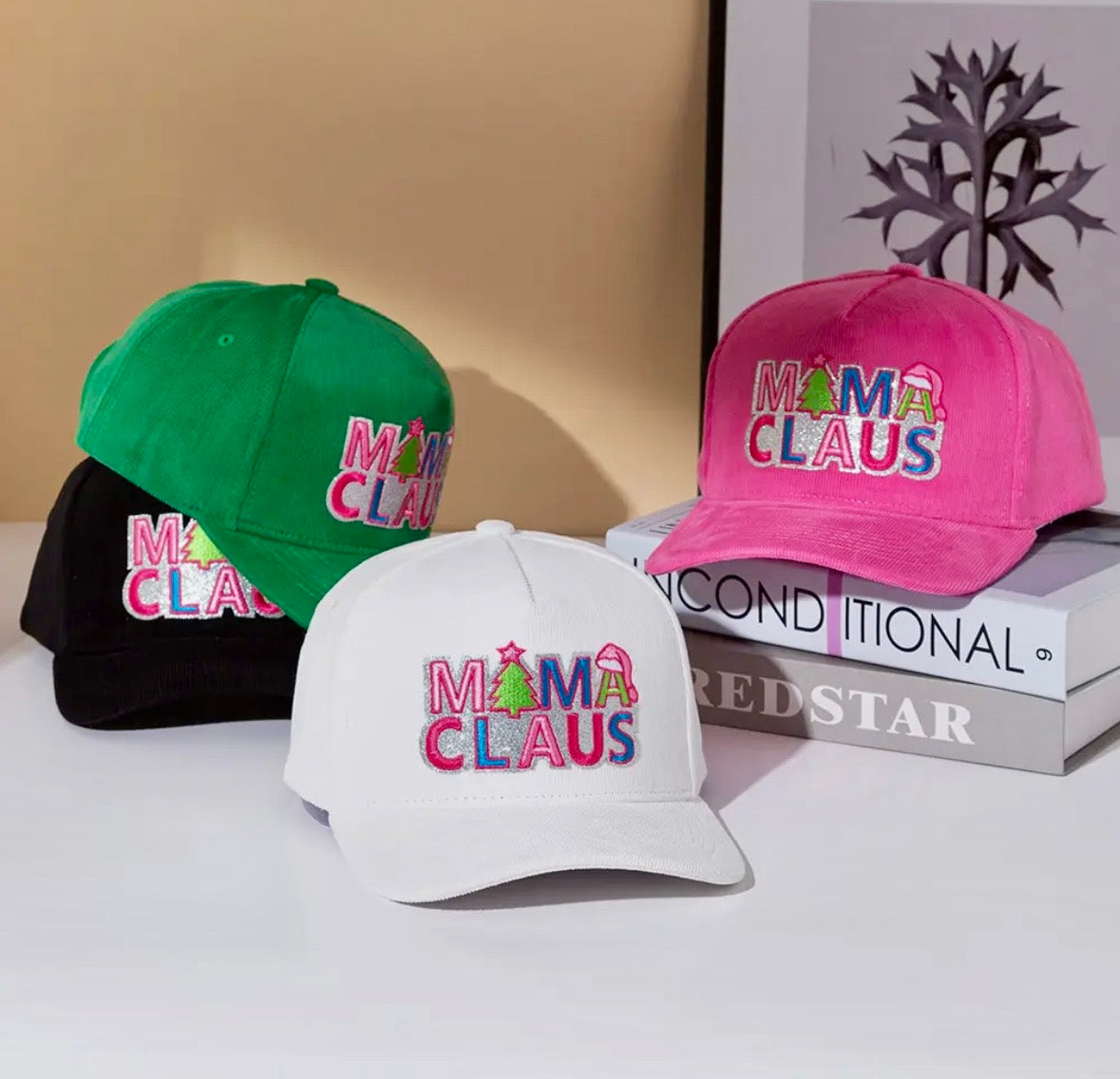 Mama Clause Baseball Hat (Green)