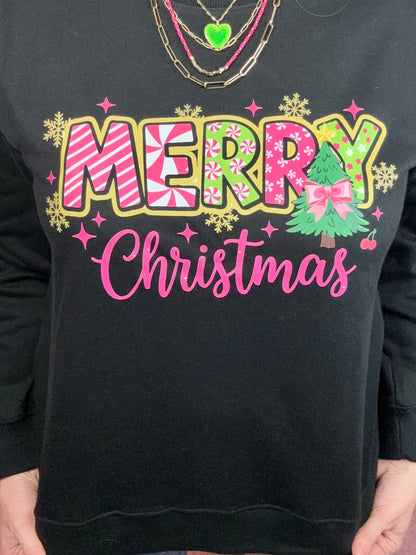 Merry Christmas Graphic Sweatshirt