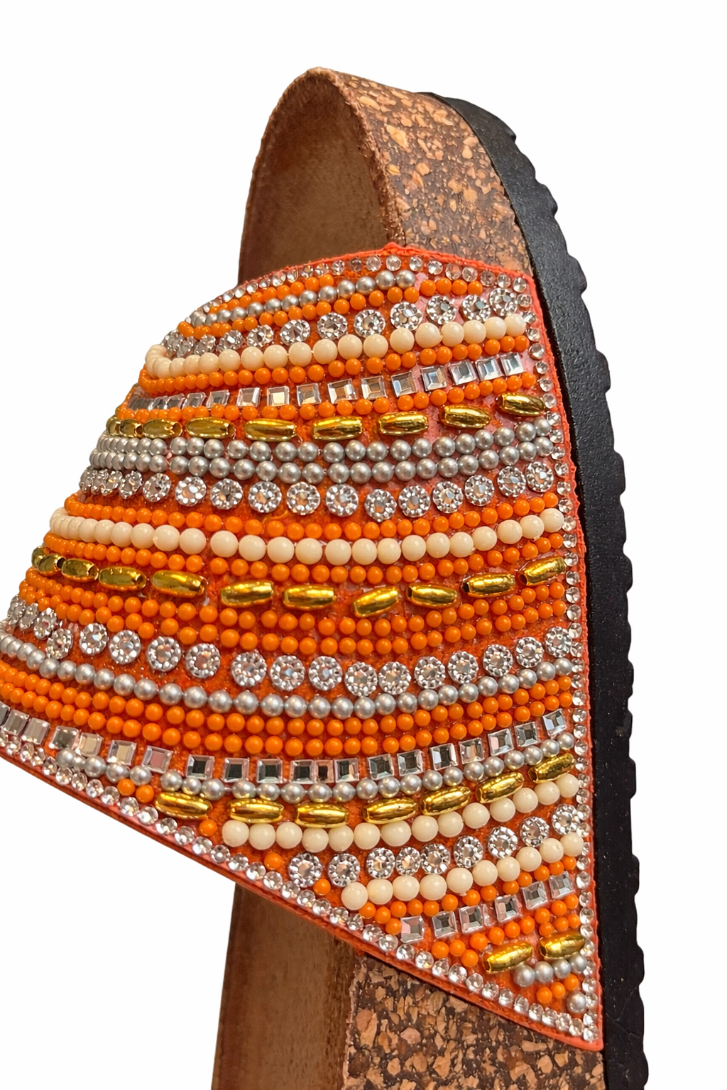 Sunset Breeze Bling Sandal- Orange