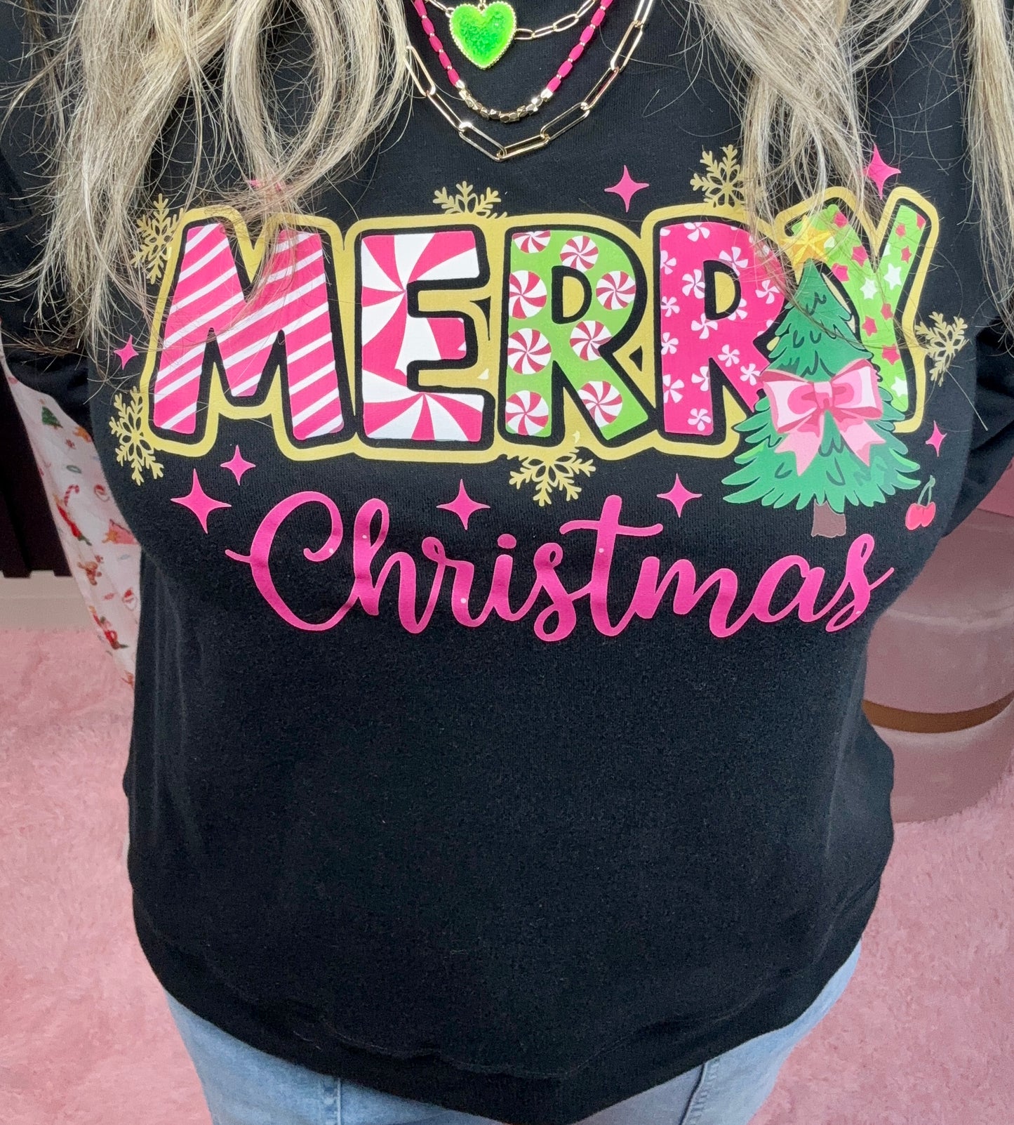 Merry Christmas Graphic Sweatshirt