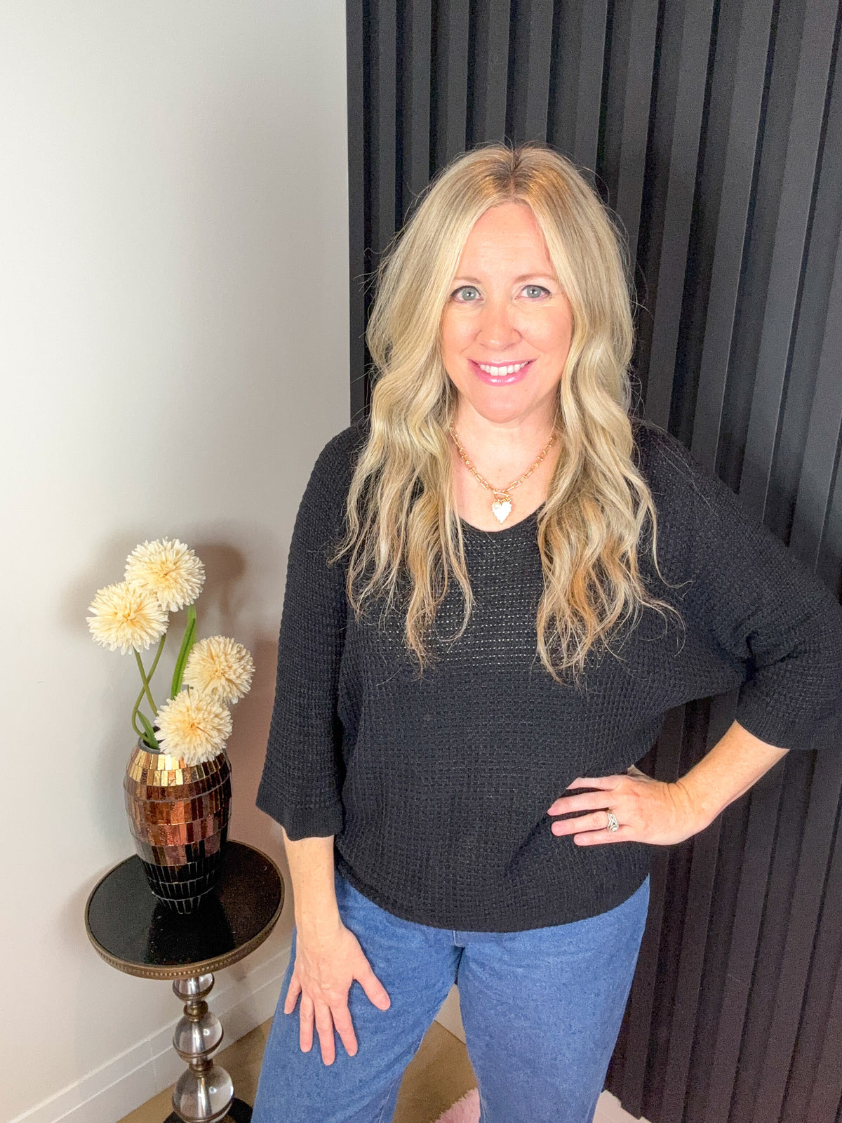 The Cleo Top in Black