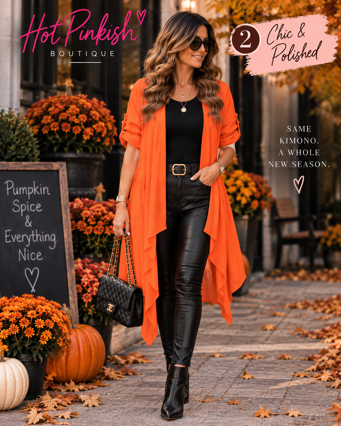Sunset Breeze Kimono- Orange