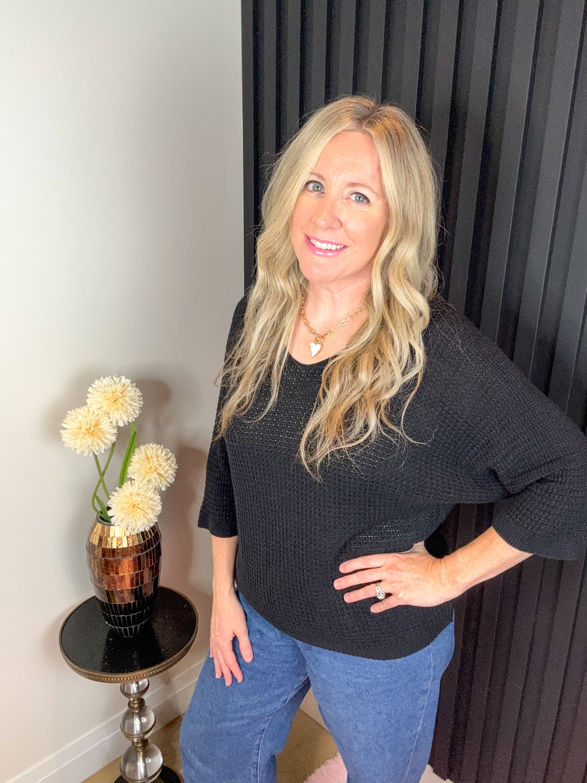 The Cleo Top in Black
