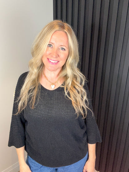 The Cleo Top in Black