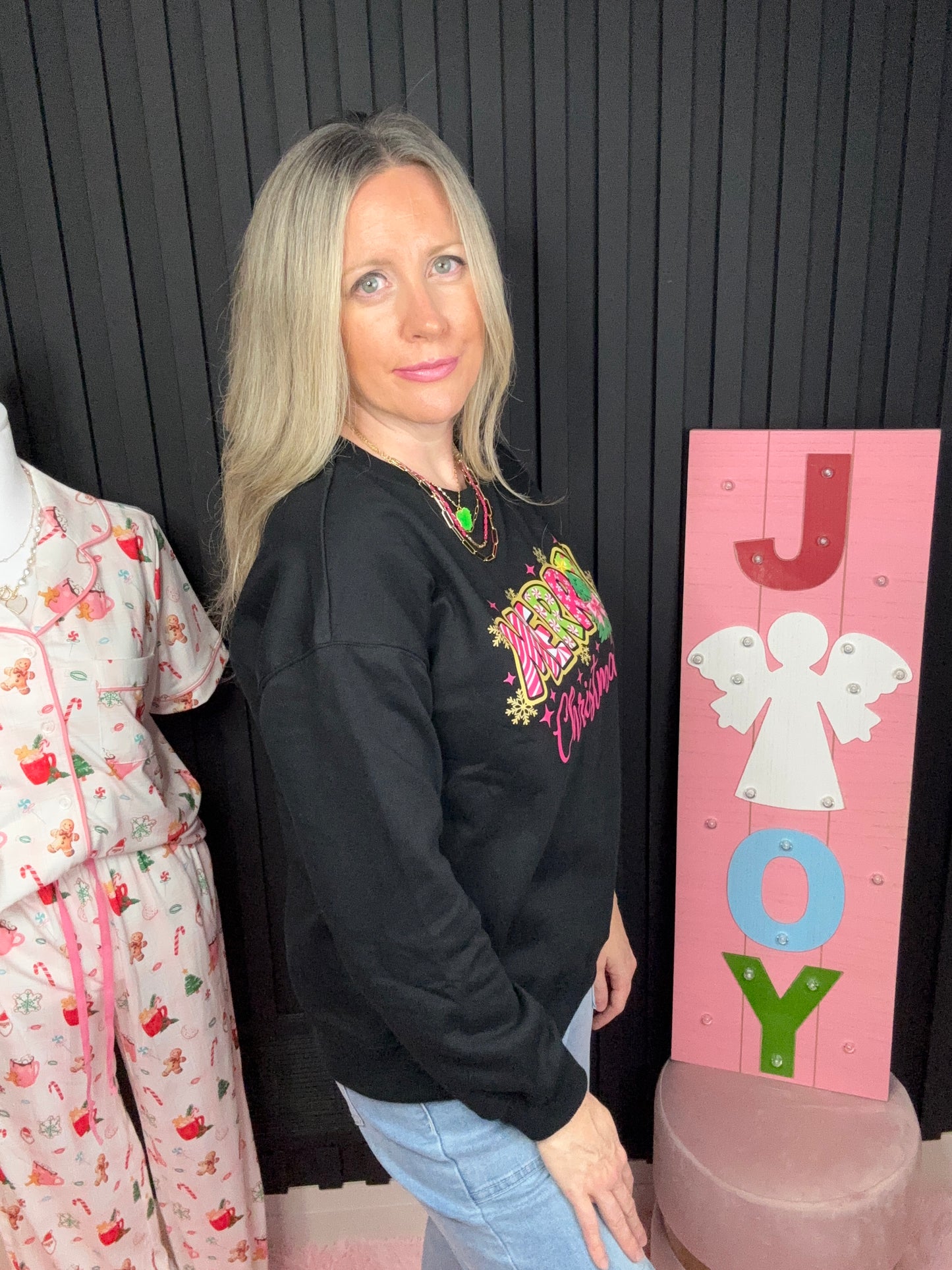 Merry Christmas Graphic Sweatshirt