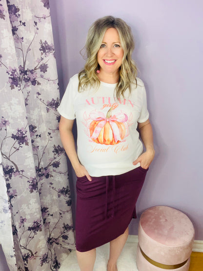 Autumn Girly Graphic Tee