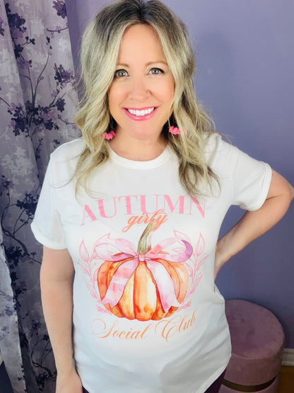 Autumn Girly Graphic Tee