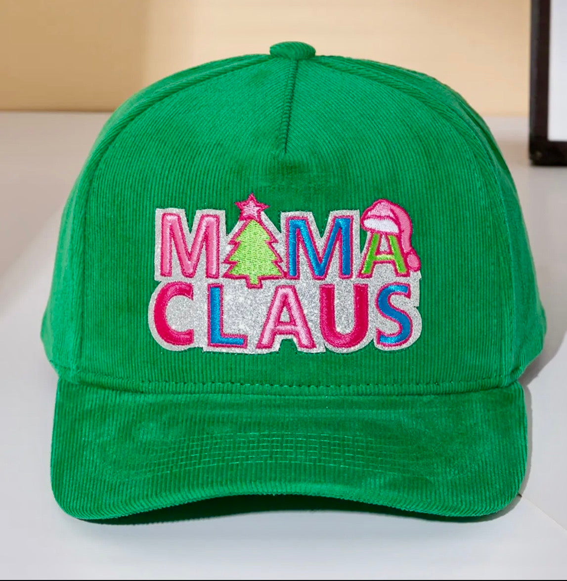 Mama Clause Baseball Hat (Green)