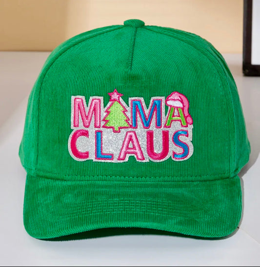Mama Clause Baseball Hat (Green)