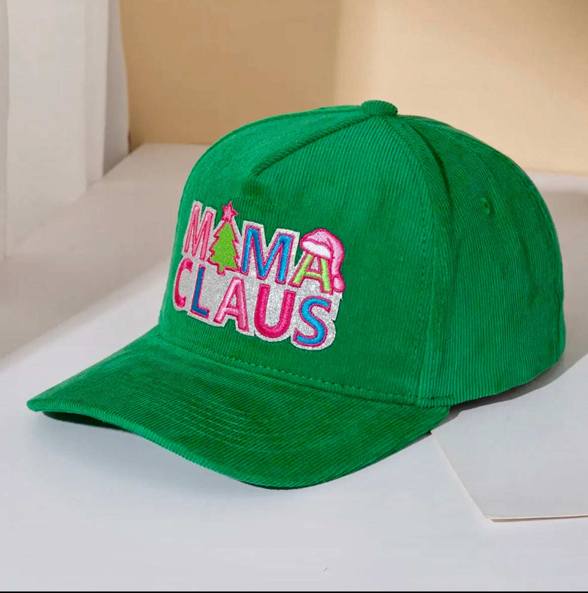 Mama Clause Baseball Hat (Green)