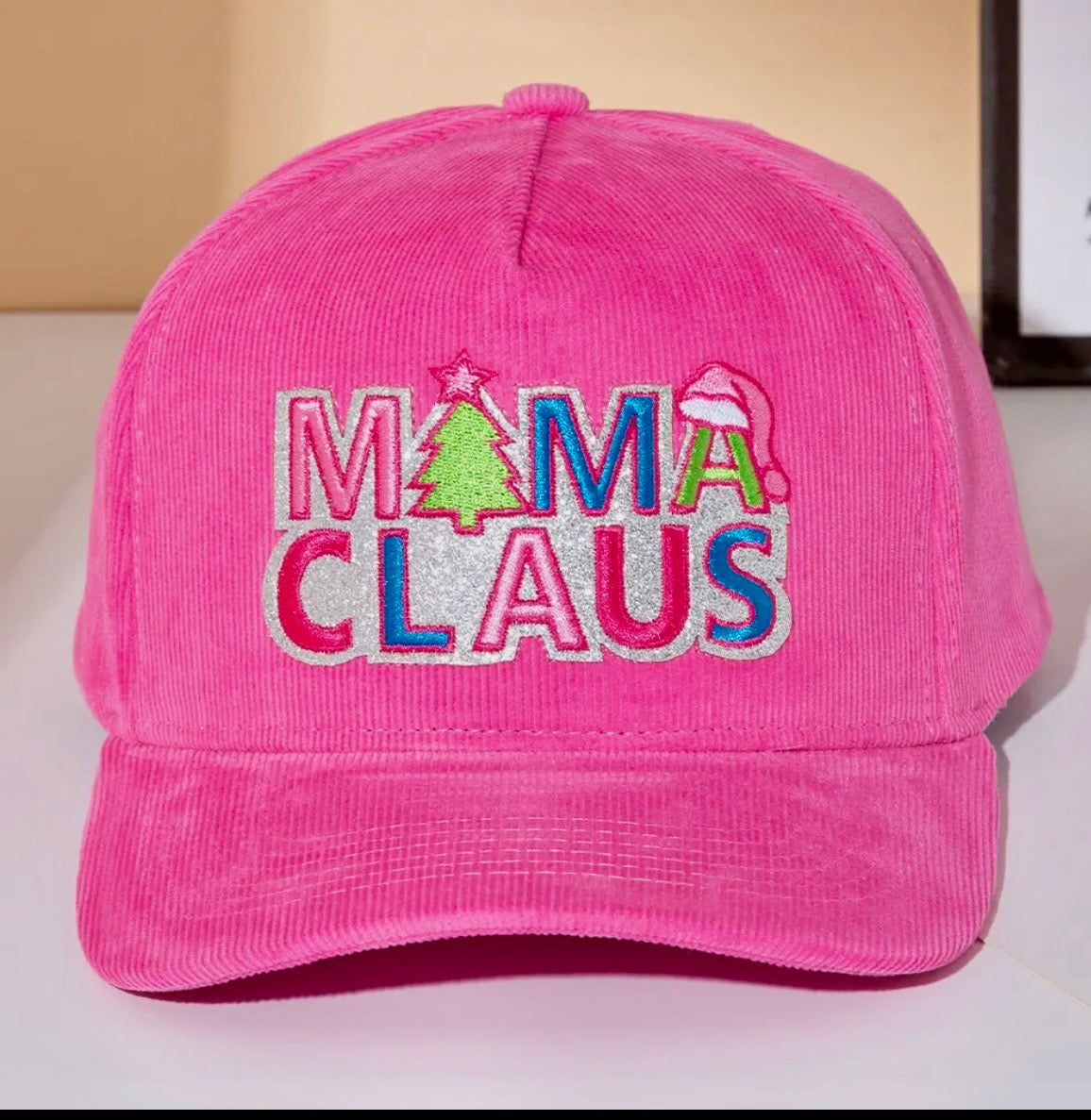 Mama Clause Ball Hat (Pink)