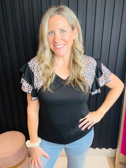 The Belinda Ruffled Sleeve Top