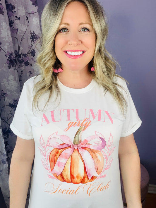 Autumn Girly Graphic Tee