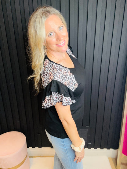 The Belinda Ruffled Sleeve Top