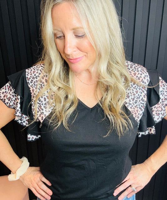 The Belinda Ruffled Sleeve Top