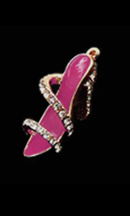 Pink Stiletto Necklace