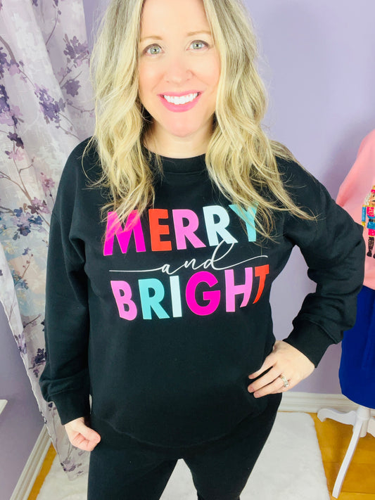 Merry & Bright Graphic Sweatshirt