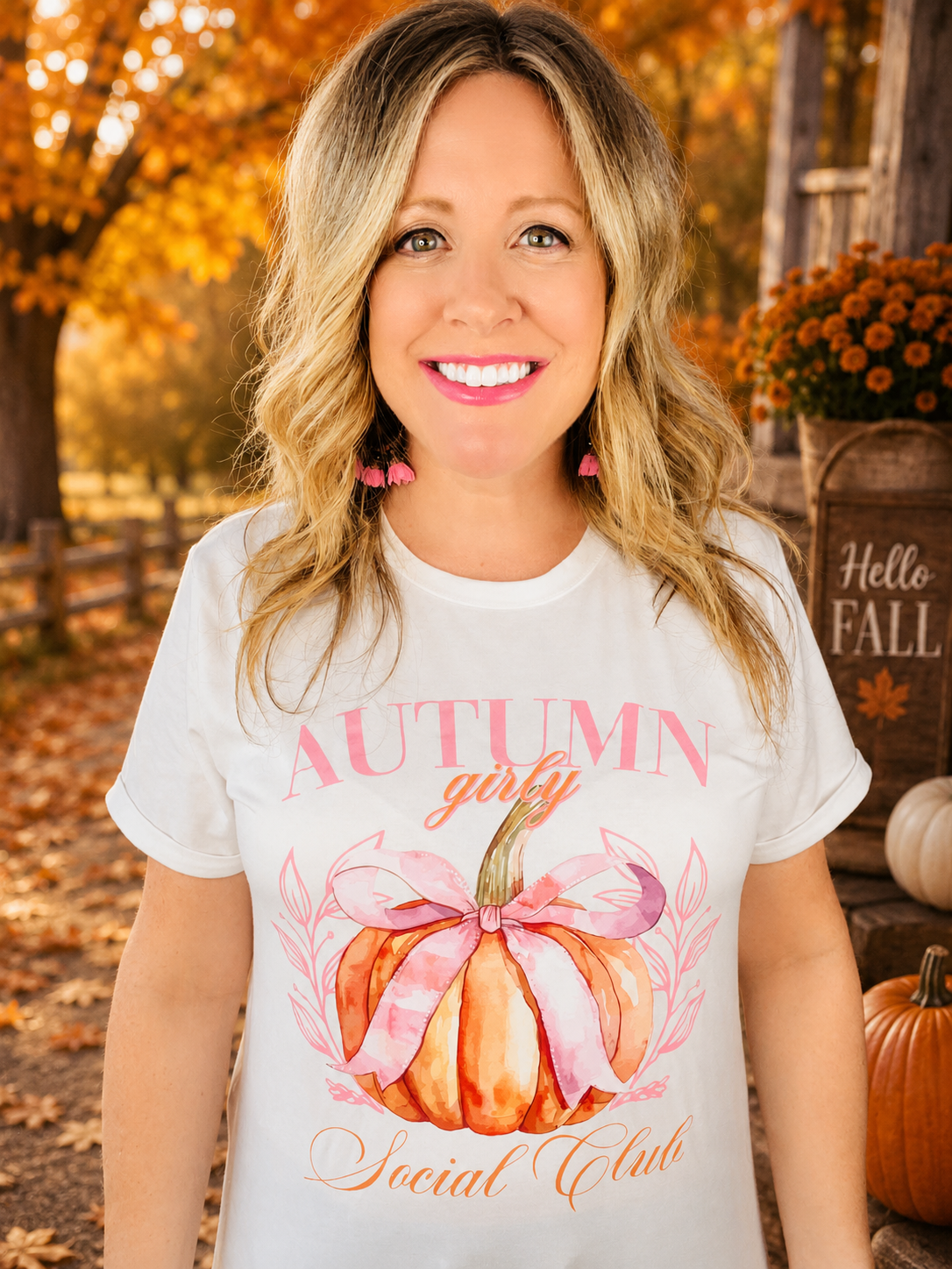 Autumn Girly Graphic Tee