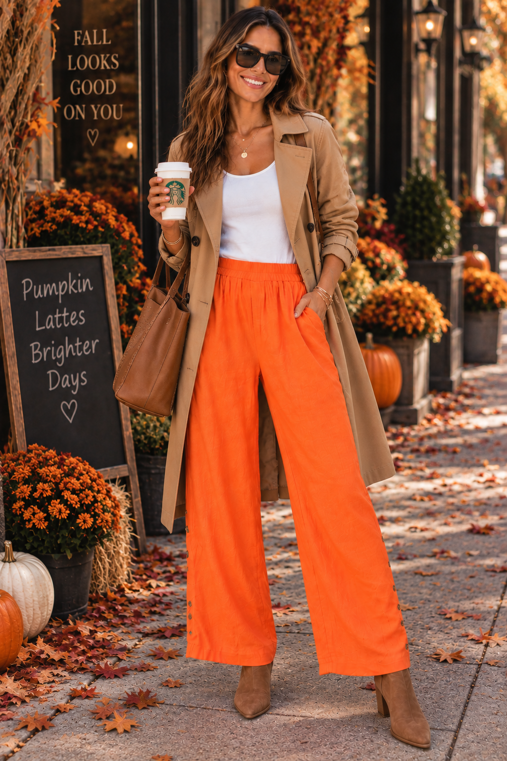 Sunset Breeze Pant- Orange