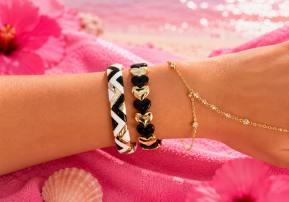 Aztec Enamel Bracelet by Belle