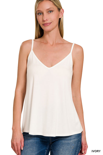 The Veronica Tank in Ivory